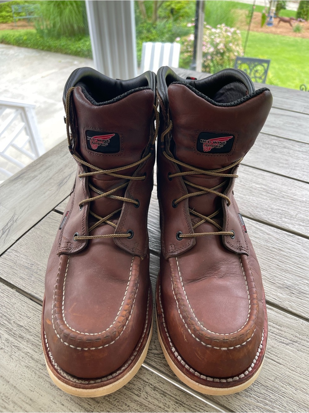 Red Wing Traction Tred Men’s Waterproof Safety Toe 6” Leather Boots size 13 D - Picture 7 of 9